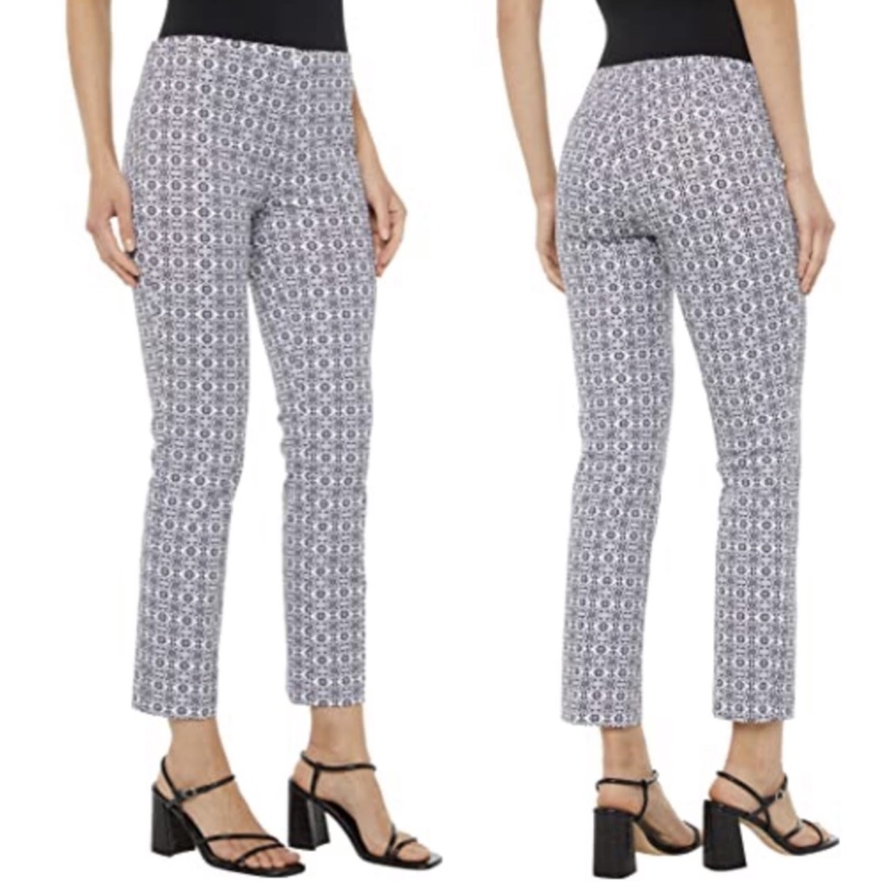 Kenar geo-print slip-on ankle pants, size 8